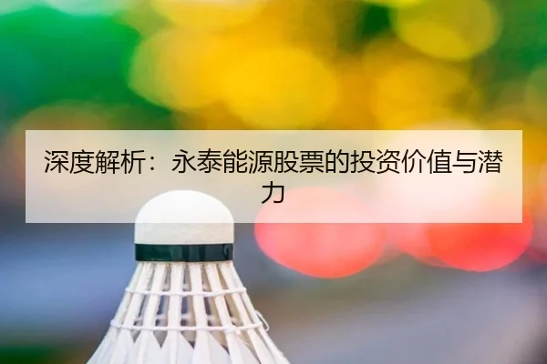 深度解析：永泰能源股票的投资价值与潜力 - leyu